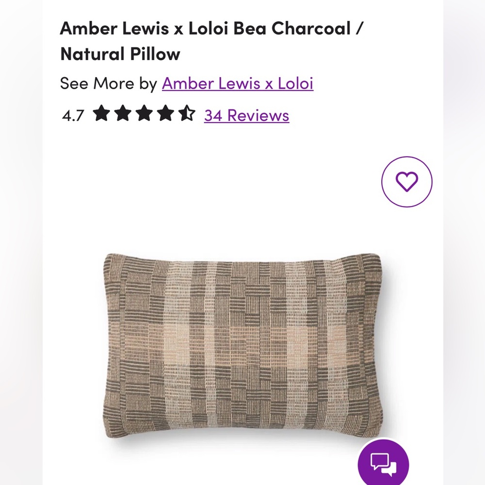 Loloi Amber Interiors Lumbar Pillow